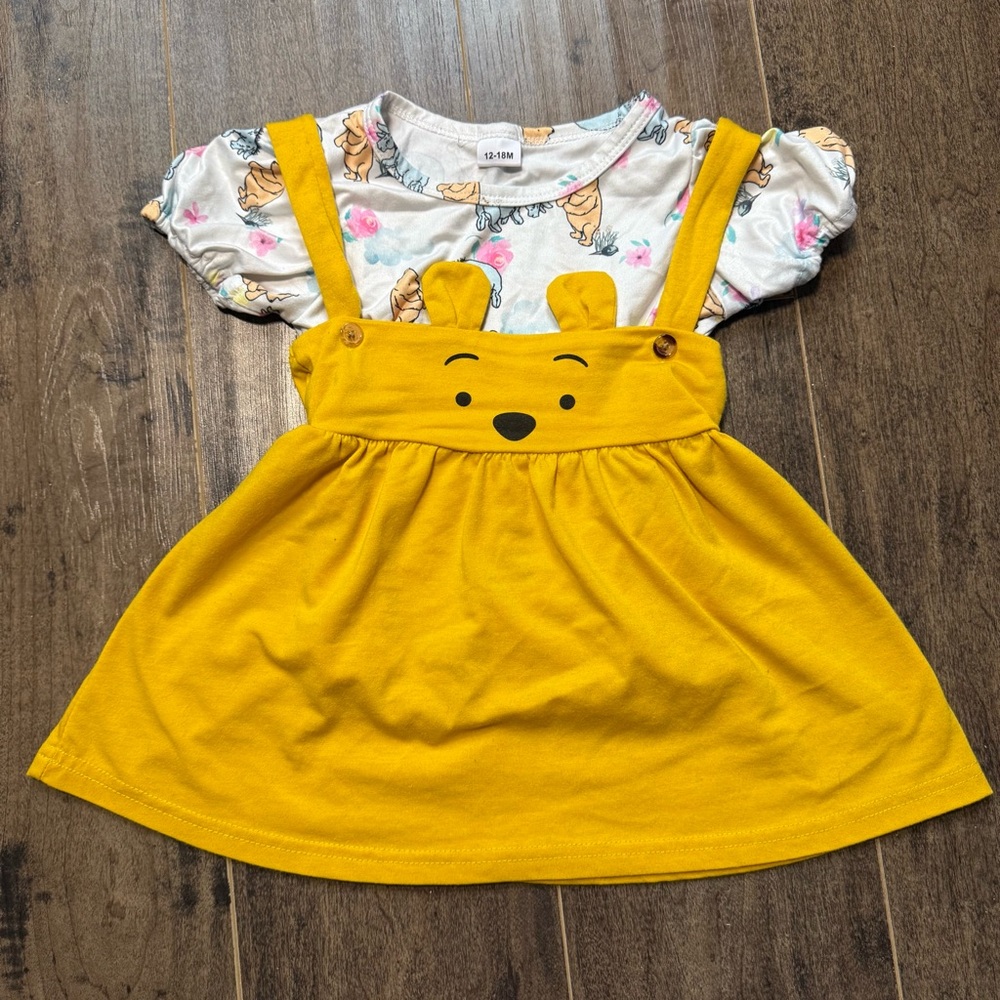 Disney Winnie the Pooh and Eeyore Kids Tee and skirt